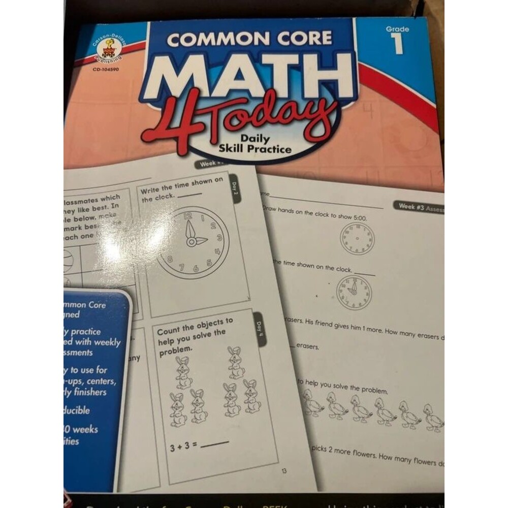 Math 4 today workbook new condition grade 1